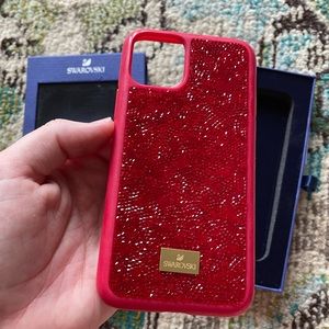 Red Swarovski iPhone 11 Pro phone case